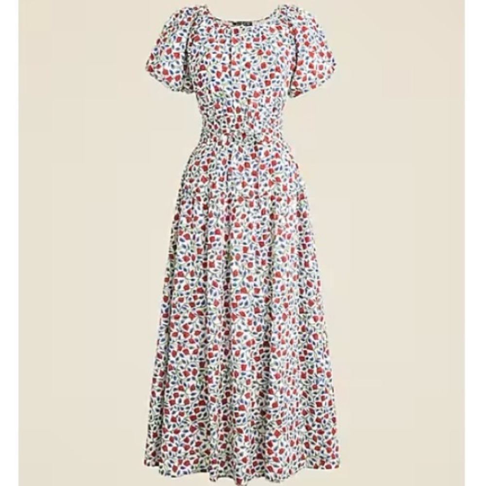 NWT J.CREW ‘Elena’ Floral Crepe De Chine Dress - Size S